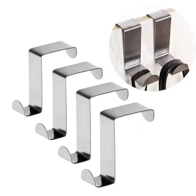 Kitchen Uncle - Z-Shaped ห้องน้ําโดยตะขอสแตนเลสโดยด้านหลังแขวนพวงกุญแจ Coat Hook Home KITCHEN