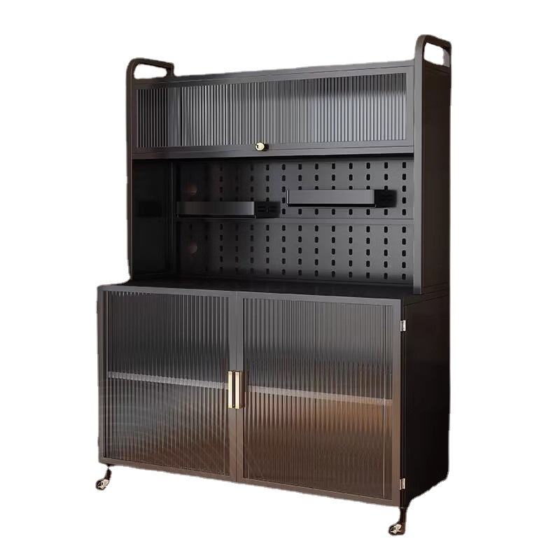 Kitchen Uncle - Multi-Layerโลหะห้องครัวRackชั้นยืนOrganizerตู้เตาอบไมโครเวฟอเนกประสงค์ตู้Sideboard