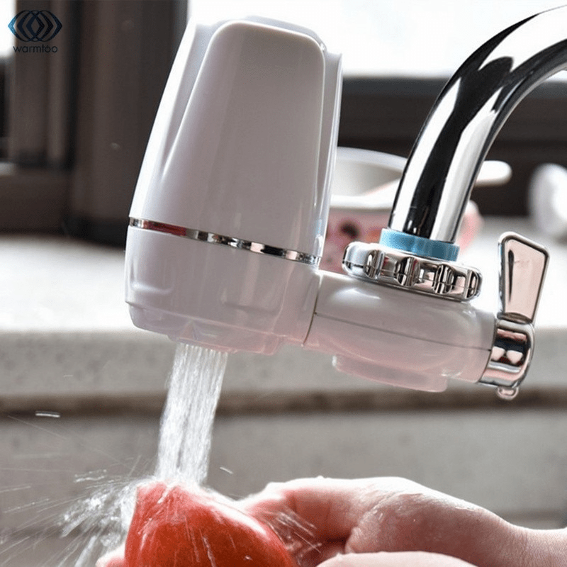 Kitchen Baking Mixer - เครื่องกรองน้ำประปาแบบติดตั้งกับก๊อกน้ำในครัว 1 ชิ้น พร้อมไส้กรองเซรามิกแบบล้างทำความสะอาดได้ ช่วยกรองสนิมและแบคทีเรีย