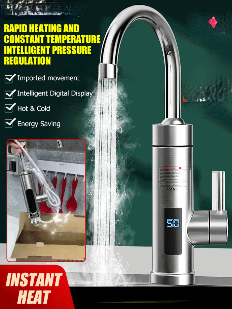 Kitchen Baking Mixer - ก๊อกน้ำไฟฟ้าในห้องน้ำ ทำความร้อนเร็ว ใช้ได้ทั้งในครัวและห้องน้ำ ฝักบัวอาบน้ำ เครื่องทำน้ำอุ่น