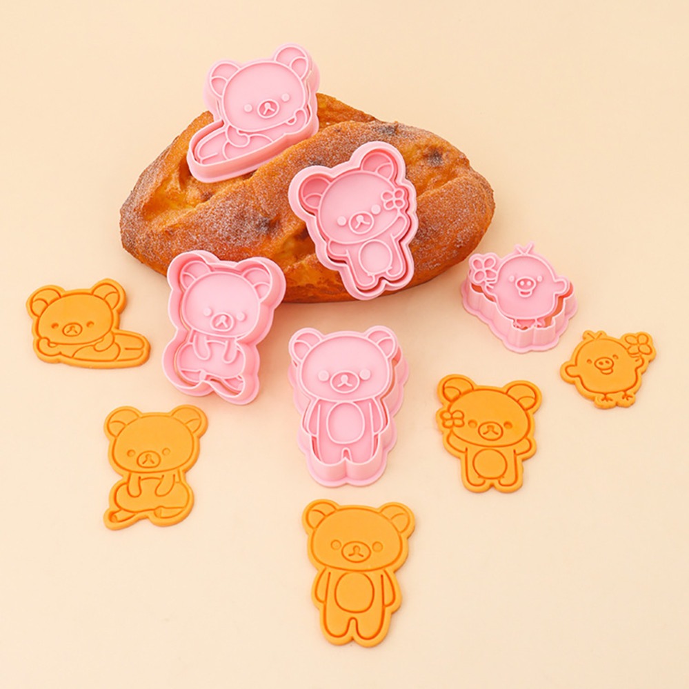 Kitchen Baking Items - เครื่องตัดคุกกี้ แม่พิมพ์ขนมรูปหมีการ์ตูน อุปกรณ์ทำขนม อุปกรณ์อบขนม