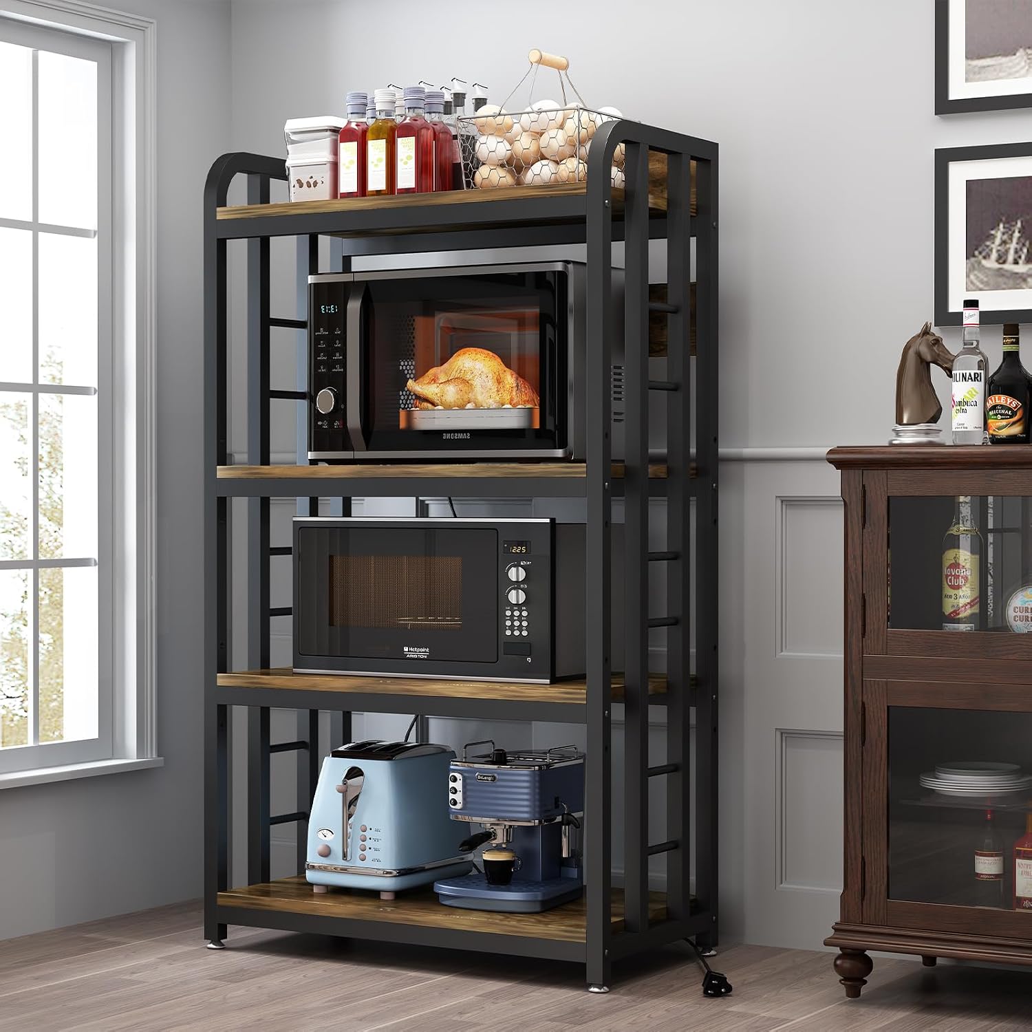 ชั้นวางของในครัว 4 ชั้นพร้อมเต - Kitchen Baker บทวิจารณ์และราคา