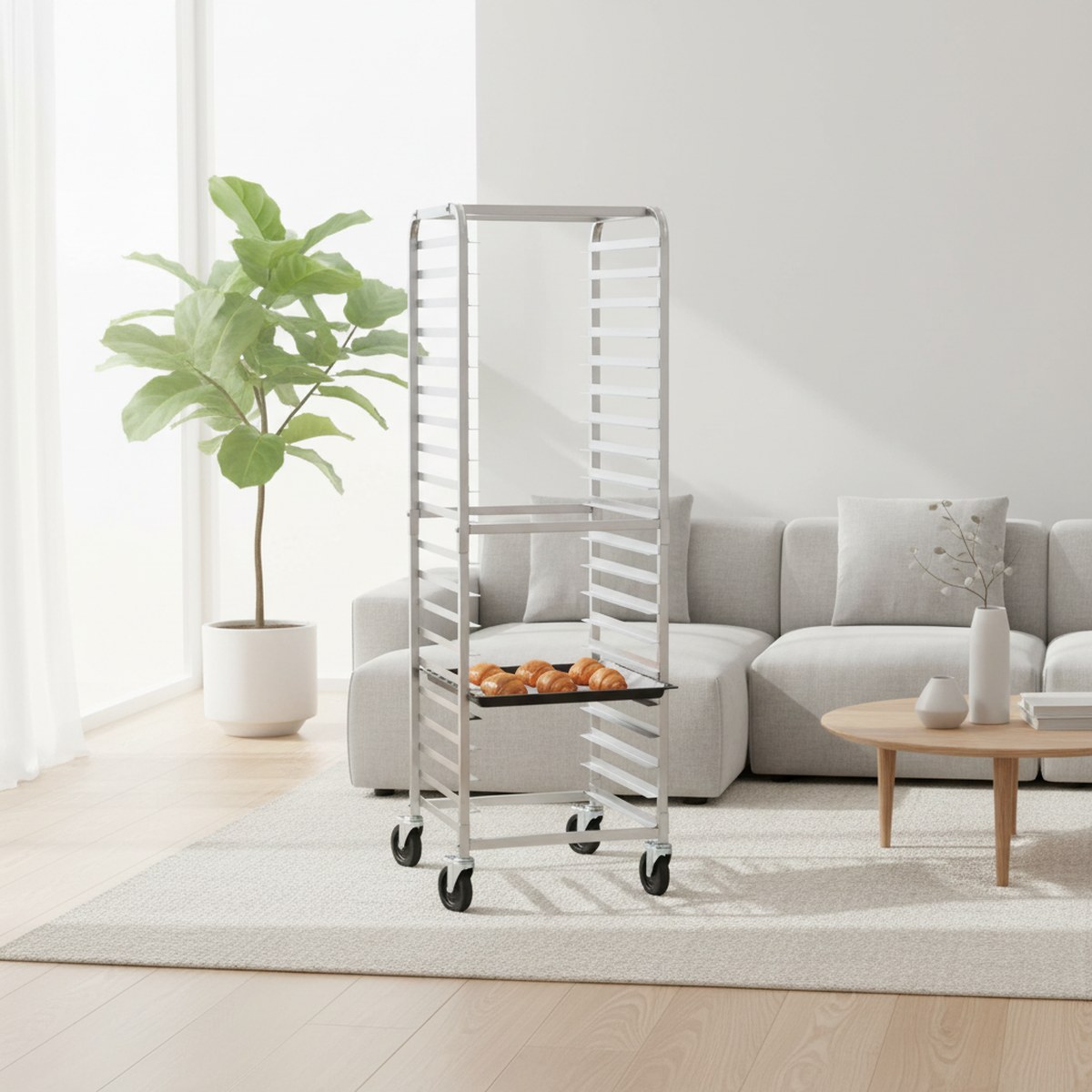 ชั้นวางเบเกอรี่เชิงพาณิชย์ 20  - Kitchen Baking Trolley บทวิจารณ์และราคา