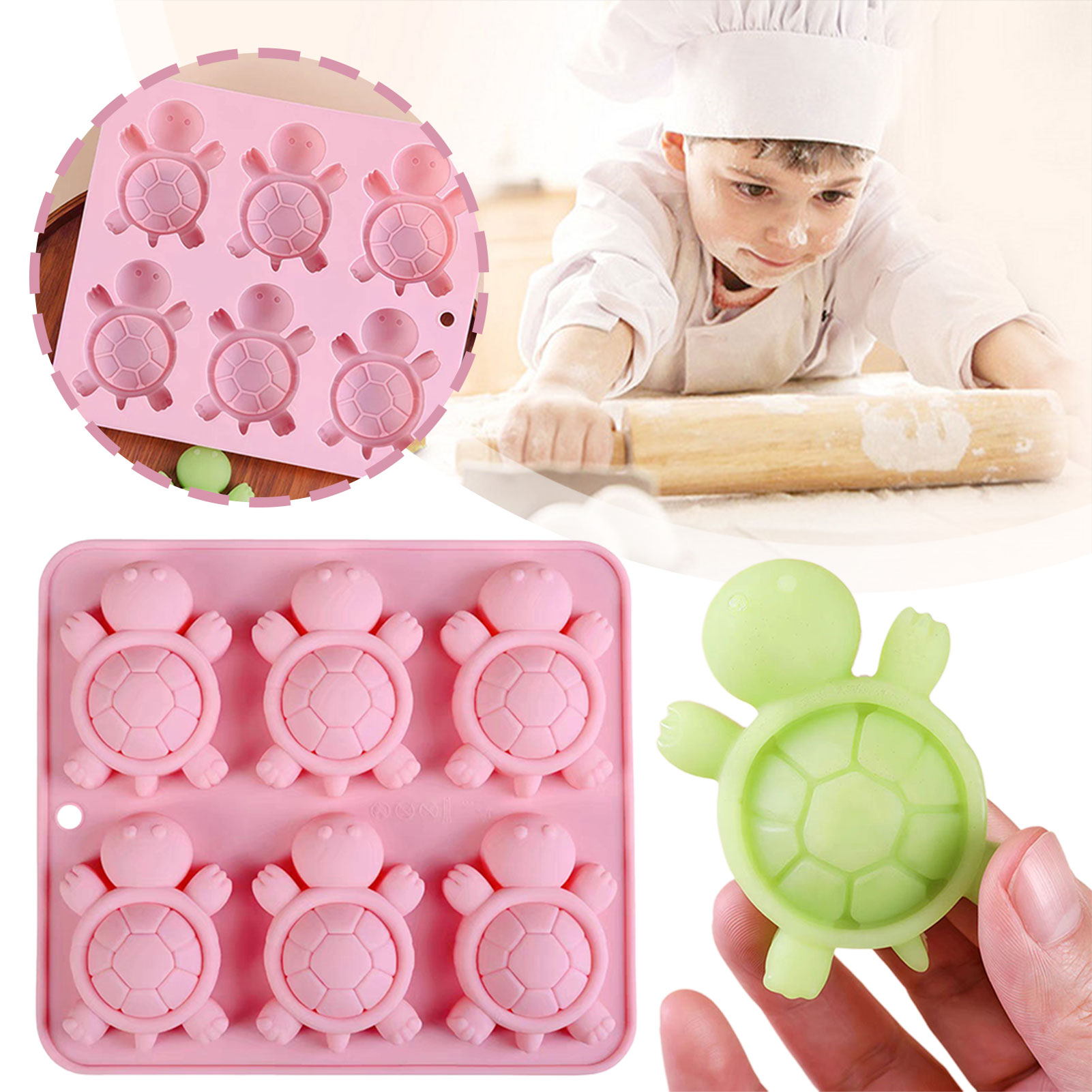 เต่าน้ำแข็งถาดน้ำแข็ง 3D เต่าท - Kitchen Baking Items บทวิจารณ์และราคา