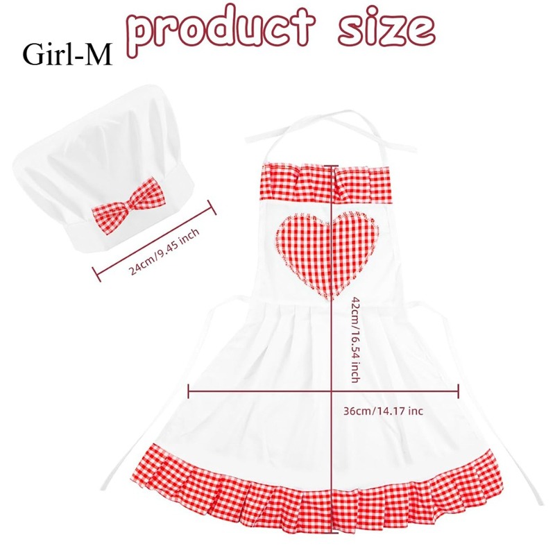 ชุดเชฟเด็กทารกผ้าลายตารางสีแดง - Kitchen Baker บทวิจารณ์และราคา