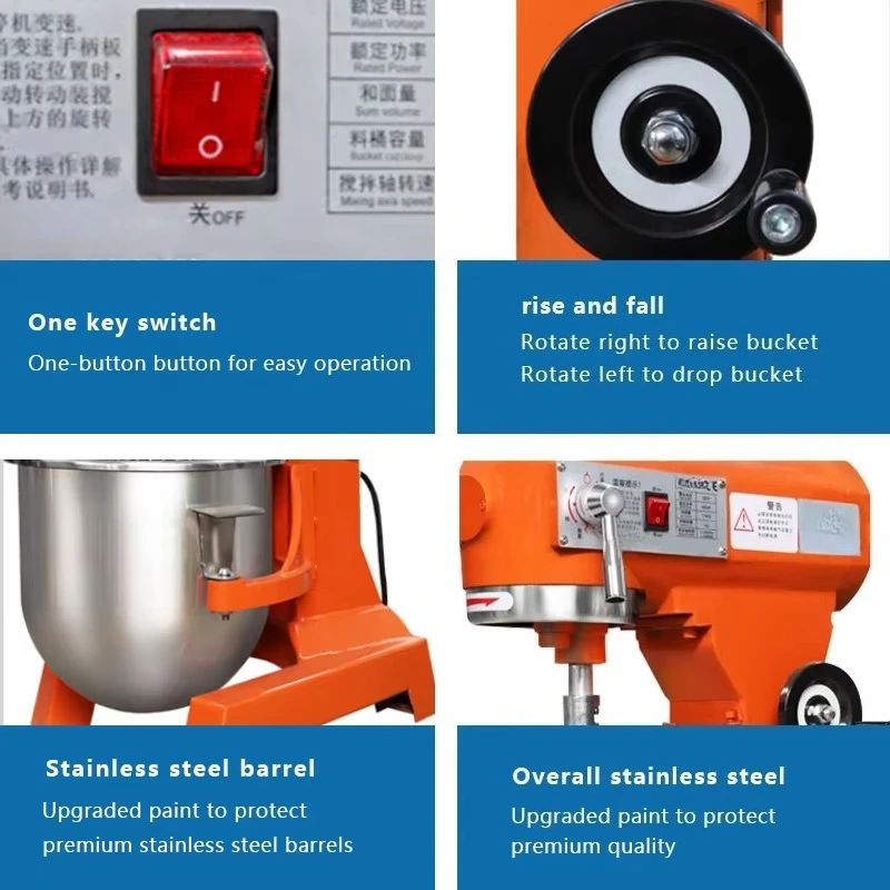 เครื่องผสมแป้งขนมปังนมเค้กขนาด - Kitchen Baking Mixer บทวิจารณ์และราคา