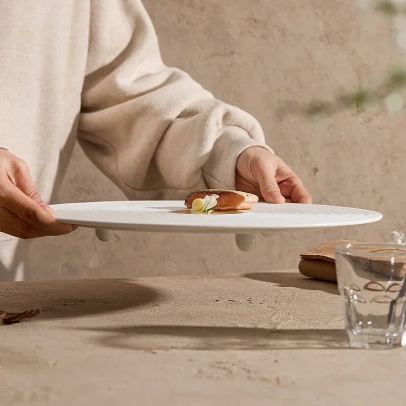 จานเซรามิกสีขาว จานขนมหวาน จาน - Cake Board Round บทวิจารณ์และราคา