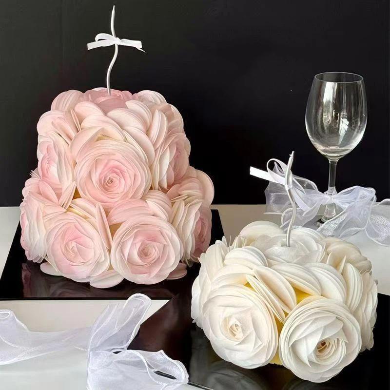 จานกลมกระดาษเวเฟอร์ลายดอกกุหลา - Cake Board Round บทวิจารณ์และราคา