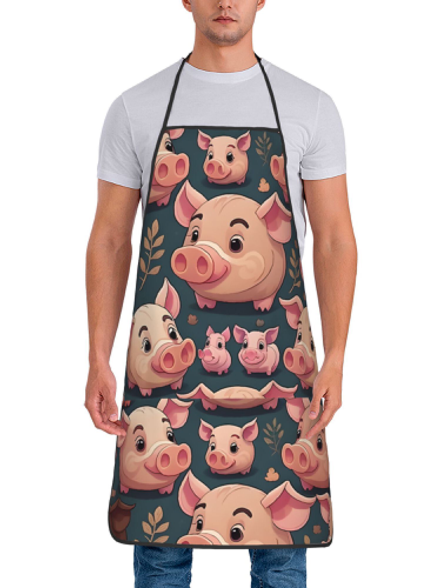 ผ้ากันเปื้อนลายหมูสีชมพูสไตล์เ - Baking Kitchen Design Ideas บทวิจารณ์และราคา